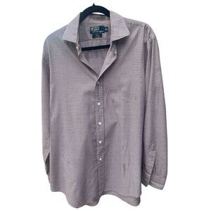 Men’s Ralph Lauren‎ Estate Long Sleeve Button Front Shirt Size Large